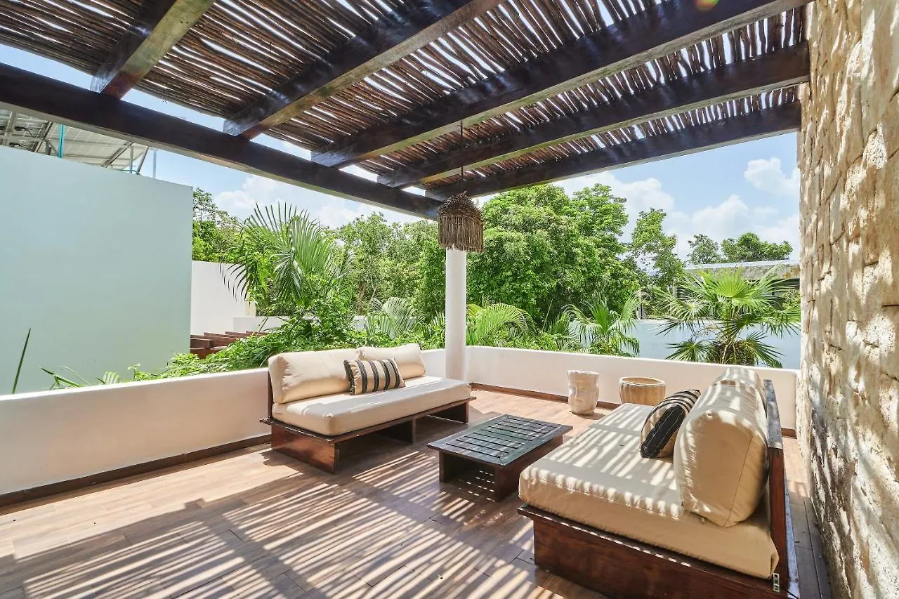 Casa Mallorca Tropical Vibes Private Pool Backyard With Grill Sunroof & Hammock Concierge & Wifi Тулум Дом отдыха